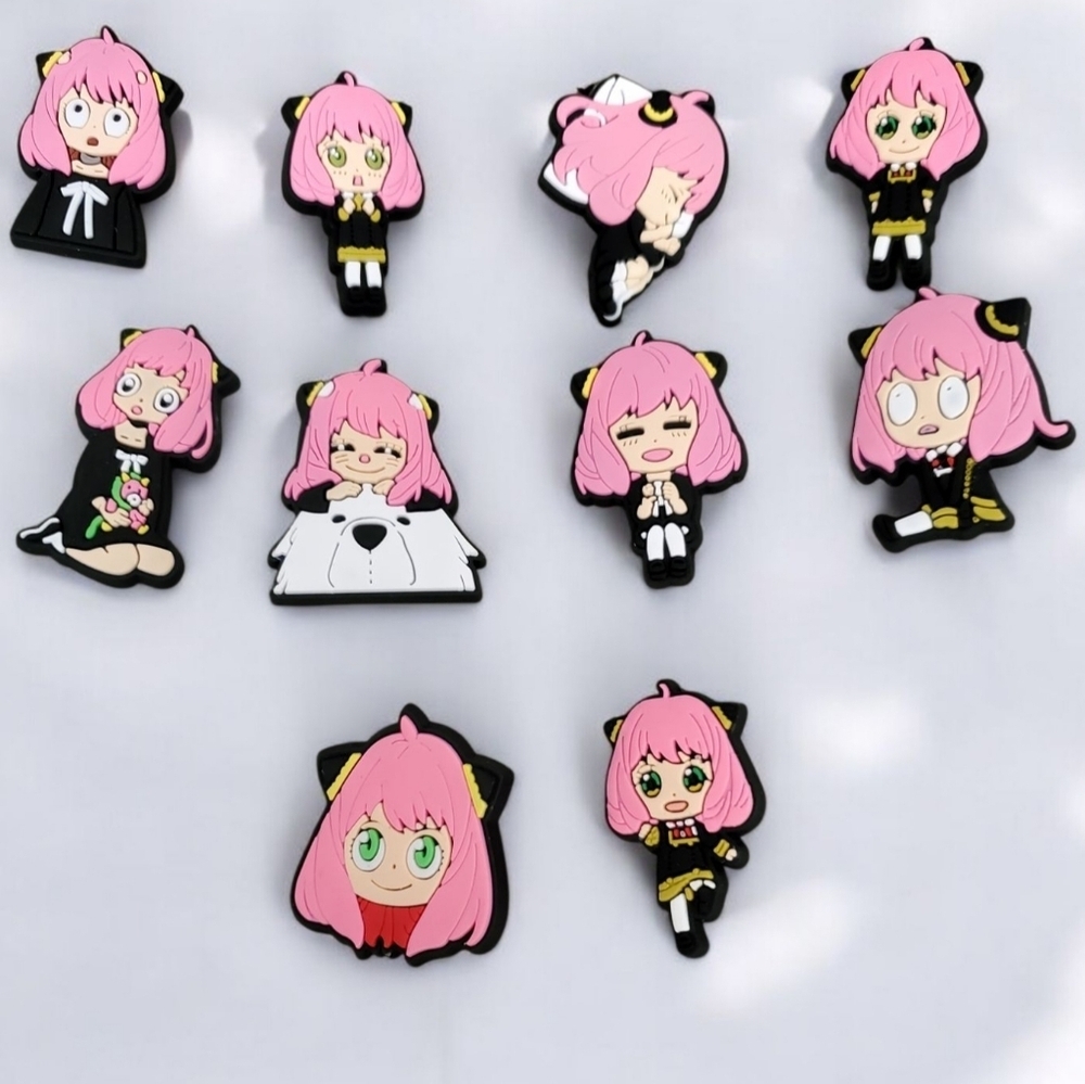 Anime Croc Charms | Kawaii Shoe Charms | Manga PVC Jibbitz Style | Otaku Gift